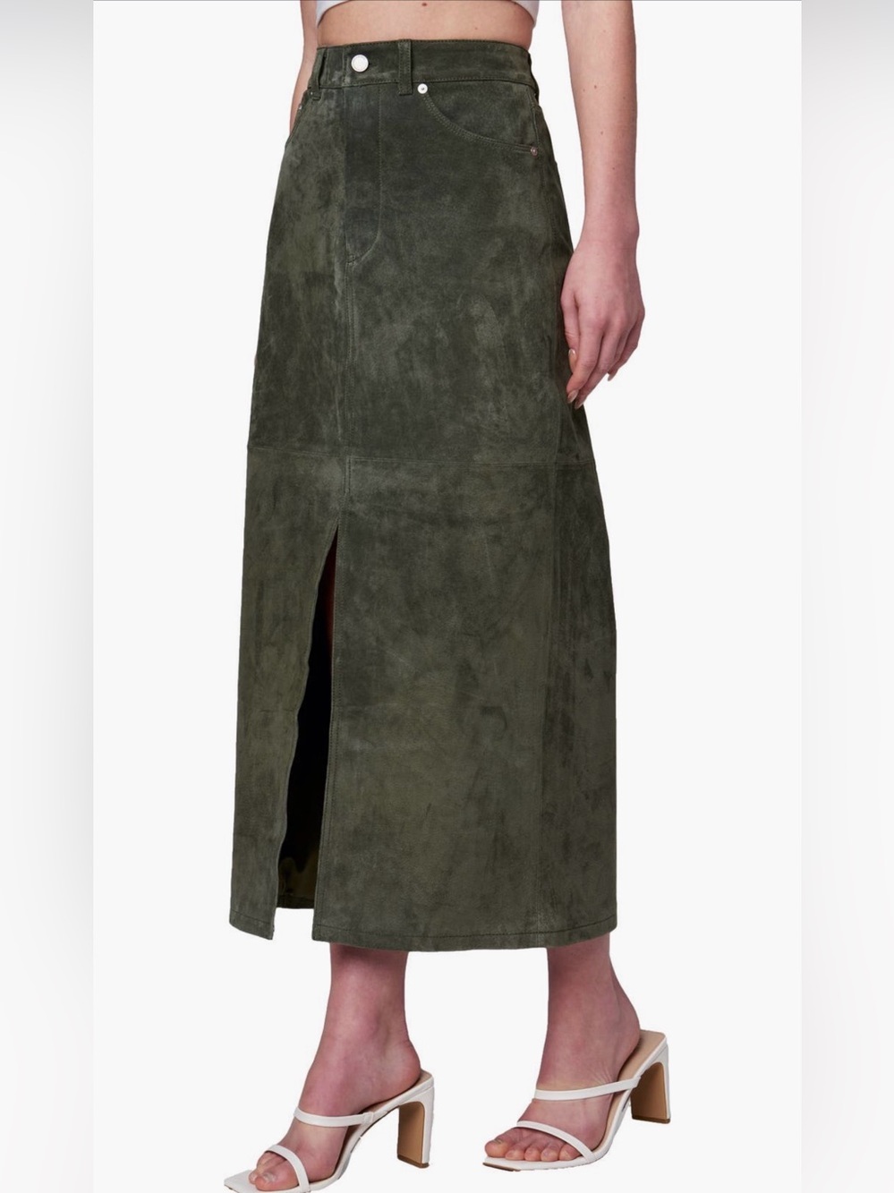 BLANKNYC Suede Maxi Skirt/Size 27 - Picture 2 of 11